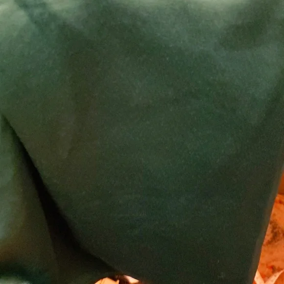 Teal Ruffle Sleeve V-Neck Blouse - Picture 7 of 7